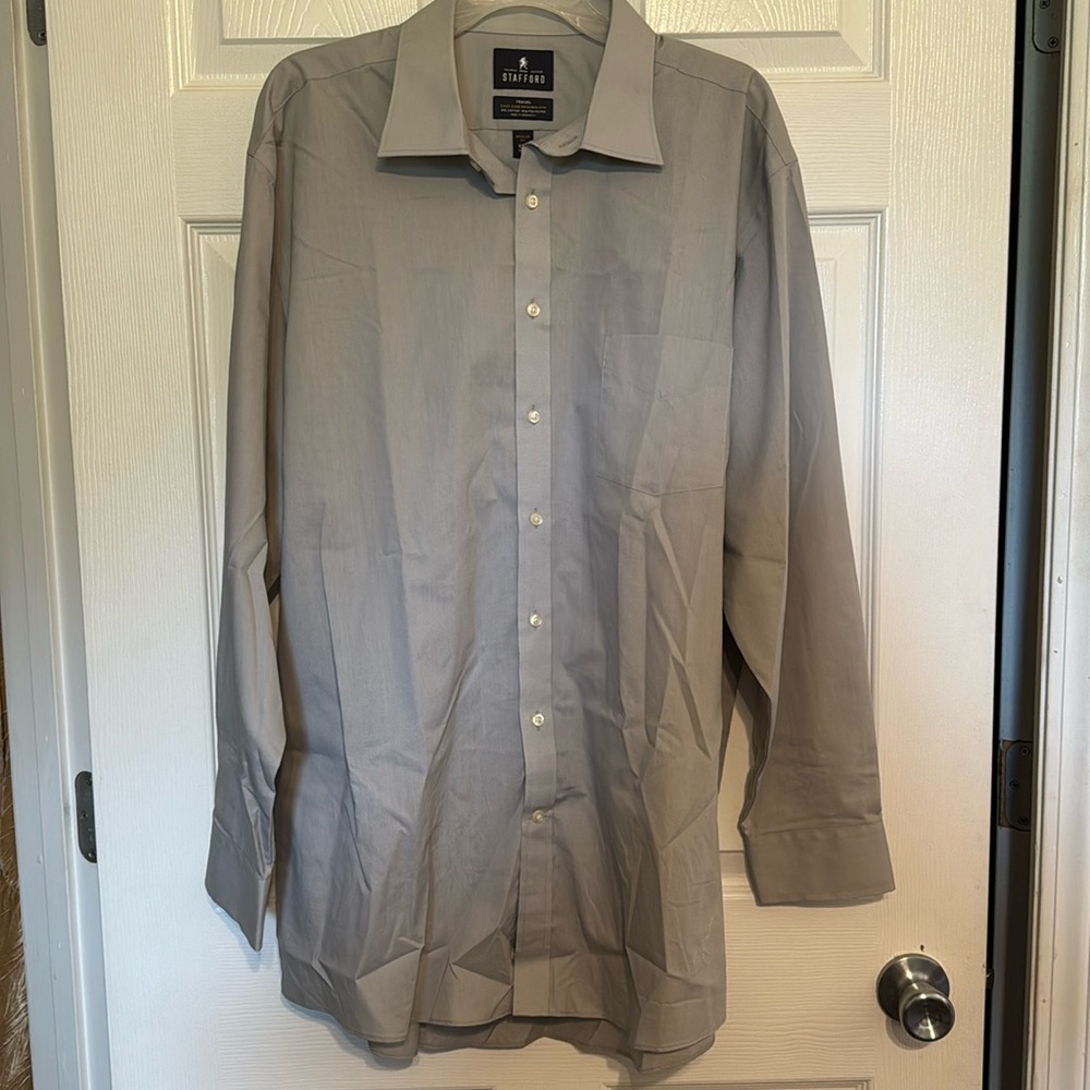 2 Stafford Men’s Dress Shirt size 17- 1/2 (34-35)